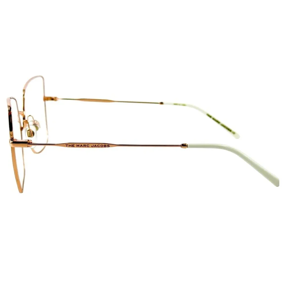 Marc Jacobs Marc 591 Womens Metal Eyeglass Frame Y3R Gold Ivory 57-17 Stainless